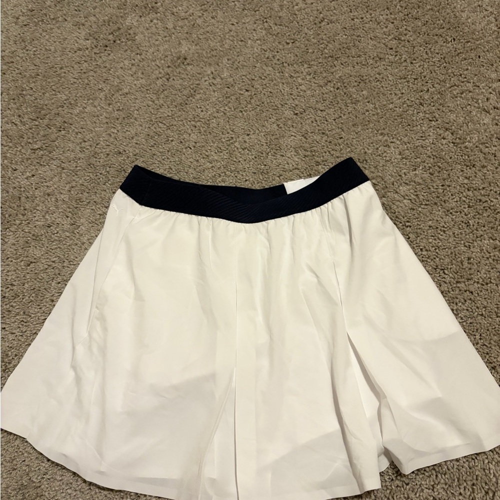 Puma White Skirt with Navy Waistband